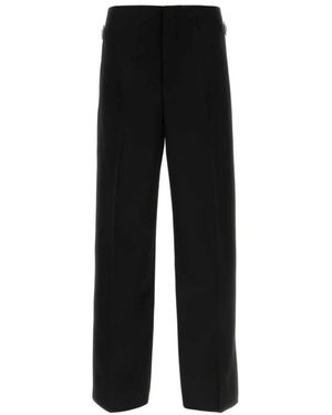 McQueen Schwarze Wollweite Hose
