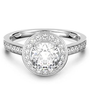 Swarovski Accessoires ,Grijs ,Eleganter Kristallring - Metallic
