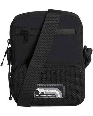 Maison Kitsuné Flash Fox Crossbody Pouch - Schwarz