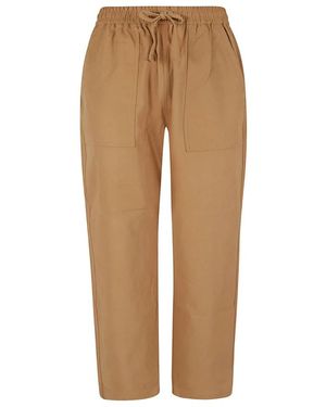 Maison Kitsuné Straight Trousers - Brown
