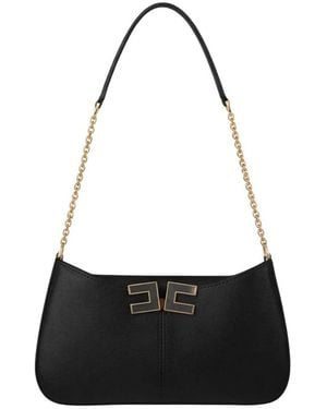 Elisabetta Franchi Shoulder Bags - Black