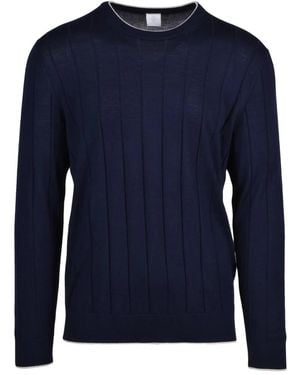 Eleventy Pullover Rundhals - Blau