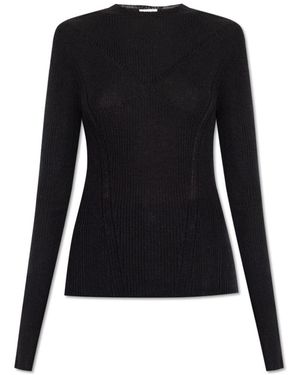 Lanvin Round-Neck Knitwear - Nero