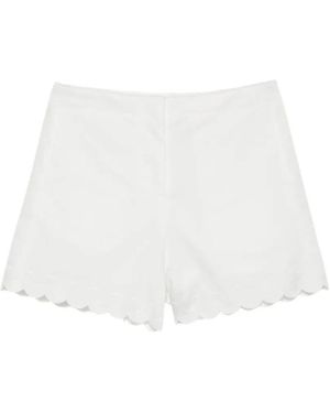 Low Classic Spitzen-Shorts - Weiß