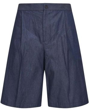 Hevò Denim Shorts - Blue