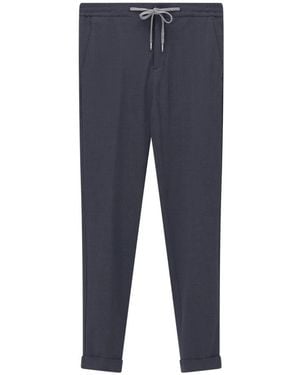 Marco Pescarolo Slim-Fit Trousers - Blue