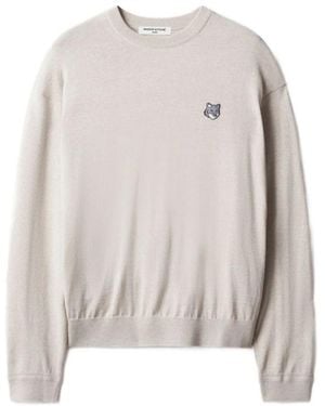 Maison Kitsuné Round-Neck Knitwear - Neutre