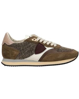 Philippe Model Schoenen ,Veelkleurig ,Leer Blville Low - Bruin