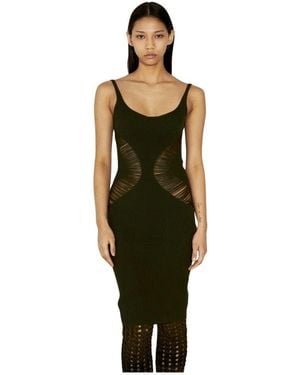 Isa Boulder Minikleid mit schnürung - Grün