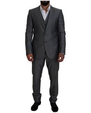 Dolce & Gabbana Single Breasted Suits - Black