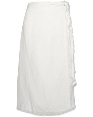 Hèst Midi Skirts - Blanco
