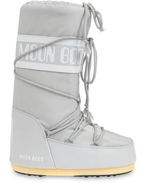 Moon Boot Schoenen ,Grijs ,Nylon Icon Nylon Snow Boots