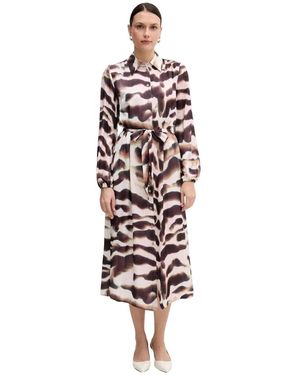 MARC AUREL Midi Jurk - Wit