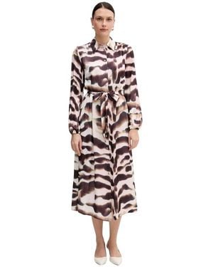 MARC AUREL Midi Jurk - Wit