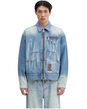Evisu Worker Denim W Emboss Kamon - Blauw