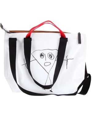 Plan C Tote Bags - White