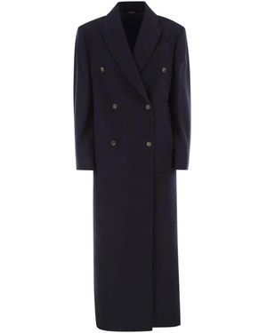 Brunello Cucinelli Double-Breasted Coats - Negro