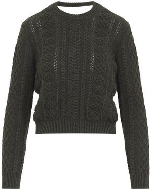 Jil Sander Round-Neck Knitwear - Negro