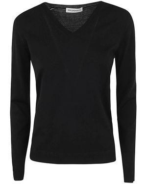 GOES BOTANICAL V-Neck Knitwear - Zwart