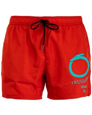 Trussardi Moderne Strand Boxershorts - Rot