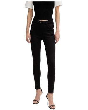 Patrizia Pepe Schmal Geschnittene Jeans - Schwarz