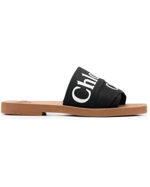 Chloé Sliders - Black