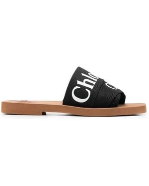 Chloé Sliders - Schwarz