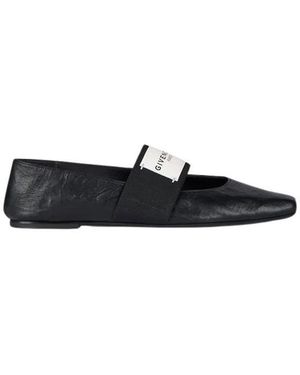 Givenchy Schoenen ,Zwart ,Leer Sliced Square Ballerinas