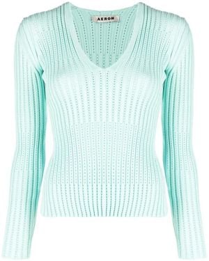 Aeron Long Sleeve T-Shirts - Blue