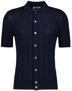 Gran Sasso Gebreid Vest Met Knopen - Blauw