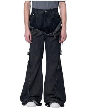 Rick Owens Flared Jeans - Negro