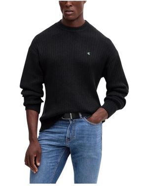 Calvin Klein Round-Neck Knitwear - Nero