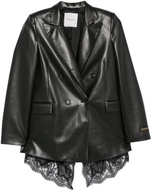 Ermanno Scervino Jassen ,Zwart ,Dubbelrijige Blazer