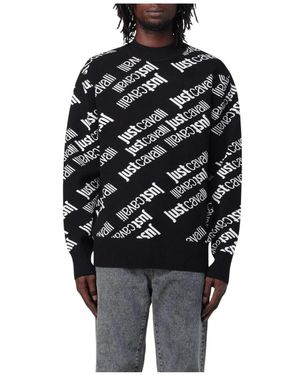 Just Cavalli Round-Neck Knitwear - Black