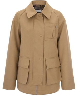 Patrizia Pepe Light Jackets - Natural