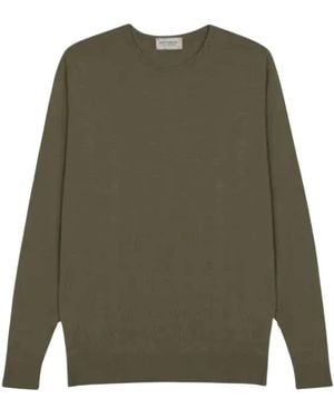 John Smedley Feinstrickpullover Mit Rundhalsausschnitt - Grün