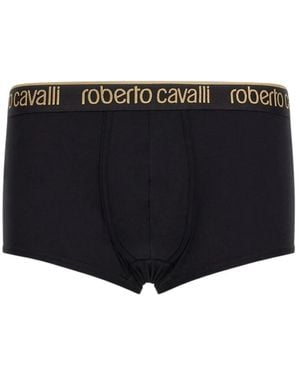 Roberto Cavalli Boxershorts Mit Logo-Bund - Schwarz