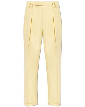 Versace Crisp Crease Broeken - Geel