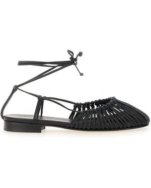 Hereu Flat Sandals - Negro