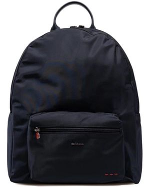 Kiton Logo Zip Rucksack - Blau