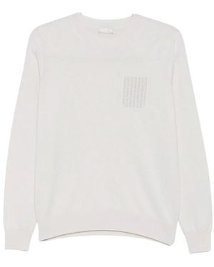 Peserico Round-Neck Strickwaren - Weiß