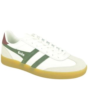 Gola Schoenen ,Wit ,Wit + Kakki Sneaker N