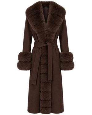 Loro Piana Belted Coats - Marrone