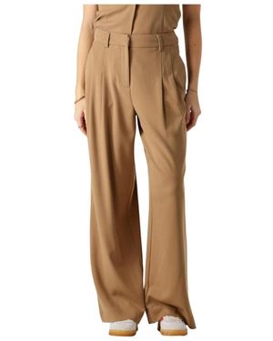 Moss Copenhagen Damen Casual Kamel Hose - Natur