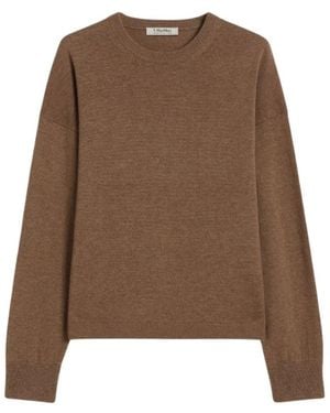Max Mara Round-Neck Knitwear - Marrón