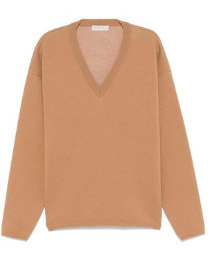 Paura V-Neck Knitwear - Brown