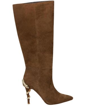 Alma En Pena. Heeled Boots - Brown