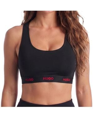 BOSS Fitness ,Zwart ,Katoen Id Bralette - Blauw
