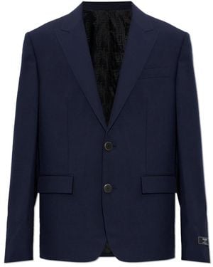 Balmain Wol Blazer - Blauw