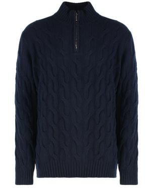 Moorer Turtlenecks - Bleu